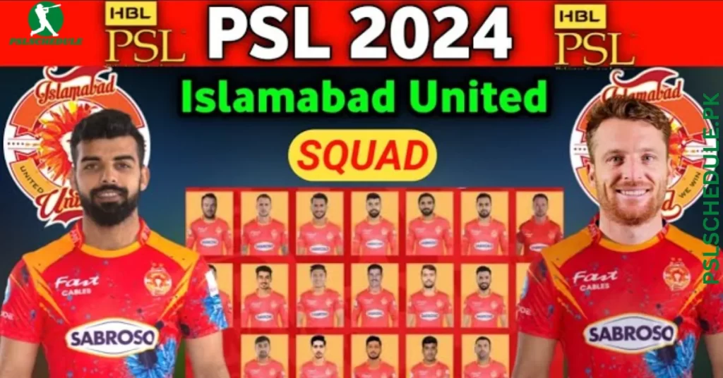 Islamabad United Complete Squad for PSL 9