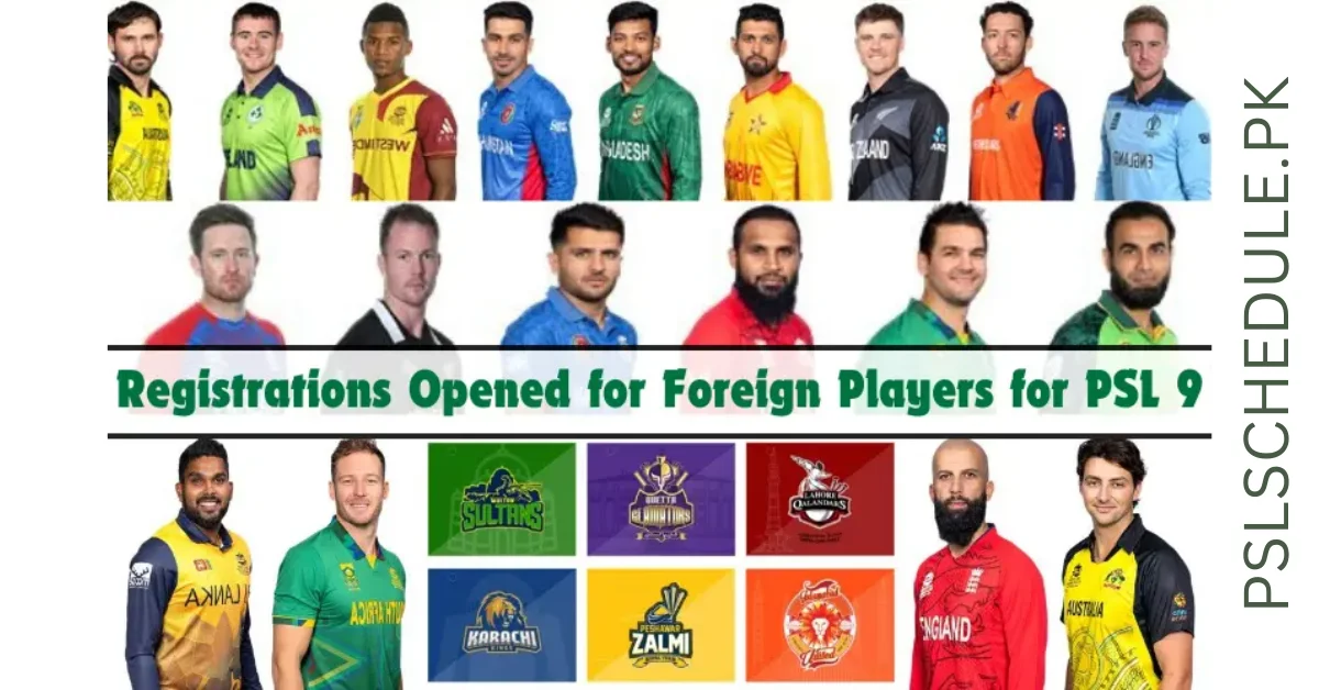PSL 9 Complete Squads for 2024