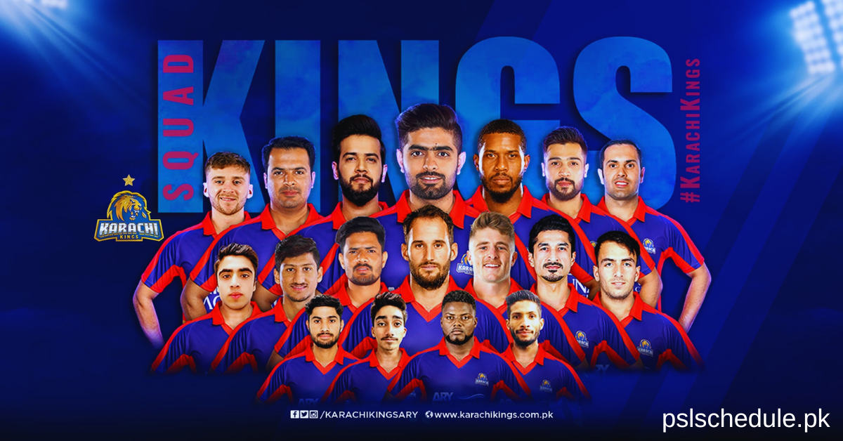 Karachi Kings Squad 2024 (KK PSL 9 Team Squad)- CONFIRMED